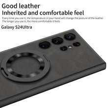 Load image into Gallery viewer, Leather Magnetic Bracket Protective Phone Case For Samsung Galaxy S24 S23 Ultra Plus