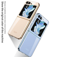 Load image into Gallery viewer, Electroplating Transparent Protective Phone Case For Samsung Galaxy Z Flip5 Flip4 Flip3 - mycasety2023 Mycasety