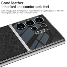 Load image into Gallery viewer, Leather Electroplated Phone Case For Samsung Galaxy S24 S23 Ultra Plus
