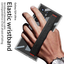 Load image into Gallery viewer, Transparent Space Shell Wristband Holder Phone Case For Samsung S24 S23 Ultra Plus