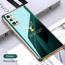 Load image into Gallery viewer, 2021 Luxury Deer Pattern Camera All-inclusive Electroplating Process Case For OPPO Reno 4 3 Pro R17 Pro Find X