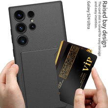 Load image into Gallery viewer, Leather Protective Phone Case With Card Holder For Samsung Galaxy S24 S23 Ultra Plus