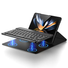 Load image into Gallery viewer, Bluetooth 3.0 Keyboard Magnetic All-inclusive Leather Cover For Samsung Galaxy Z Fold3 Fold4 5G Come With keyboard+Holster Bracket+Phone Case+Capacitive Pen