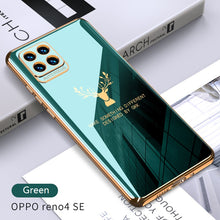 Load image into Gallery viewer, 2021 Luxury Deer Pattern Camera All-inclusive Electroplating Process Case For OPPO Reno 4 3 Pro R17 Pro Find X