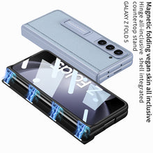 Load image into Gallery viewer, Magnetic Hinge Invisible Bracket All-included Protective Leather Phone Case For Samsung Galaxy Z Fold 5/4/3 - mycasety2023 Mycasety