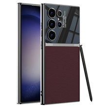 Load image into Gallery viewer, Leather Electroplated Phone Case For Samsung Galaxy S24 S23 Ultra Plus