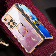 Load image into Gallery viewer, Luxury Plating Glass Anti-knock Protective Hard Edge Cover For Huawei Mate X2