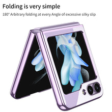 Load image into Gallery viewer, Electroplating Transparent Protective Phone Case For Samsung Galaxy Z Flip5 Flip4 Flip3 - mycasety2023 Mycasety