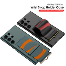 Load image into Gallery viewer, Leather Strap Holder All-inclusive Phone Case For Samsung S24 S23 S22 Ultra Plus