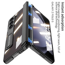 Load image into Gallery viewer, Magnetic Hinge Invisible Bracket Electroplated Protective Phone Case For Samsung Galaxy Z Fold5 Fold4 - mycasety2023 Mycasety