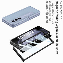 Load image into Gallery viewer, Magnetic Hinge Invisible Bracket All-included Protective Leather Phone Case For Samsung Galaxy Z Fold 5/4/3 - mycasety2023 Mycasety
