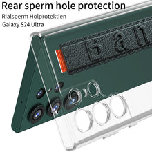 Load image into Gallery viewer, Transparent Space Shell Wristband Holder Phone Case For Samsung S24 S23 Ultra Plus