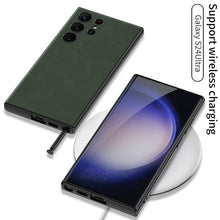 Load image into Gallery viewer, Matte Texture Leather Phone Case For Samsung Galaxy S24 S23 Ultra Plus