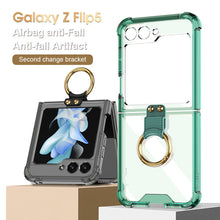 Load image into Gallery viewer, Airbag Protection Phone Case With Ring Holder For Samsung Galaxy Z Flip5 Flip4 Flip3 5G - mycasety2023 Mycasety
