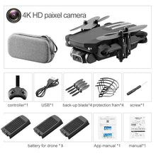 Load image into Gallery viewer, FLASH⚡SALE I 2021 New Mini Drone 4K 1080P HD Camera WiFi Fpv Air Pressure Altitude Hold Black And Gray Foldable Quadcopter RC Dron Toy