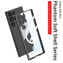 Load image into Gallery viewer, Magnetic Magsafe Clear Soft Case for Samsung Galaxy S24 S23 Ultra Plus