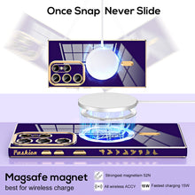 Load image into Gallery viewer, Luxury Electroplate Magnetic Magsafe Wireless Charging Butterfly Protective Phone Case For Samsung