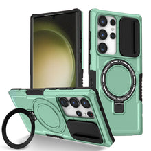 Load image into Gallery viewer, Magnetic Holder Lens Protection Sliding Window Phone Case For Samsung