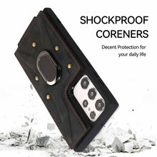 Load image into Gallery viewer, Luxurious Leather Card Holder Magnetic Bracket Anti-fall Protective Phone Case For Samsung Galaxy