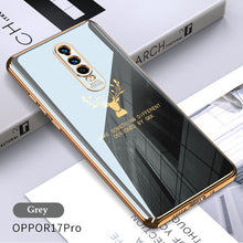 Load image into Gallery viewer, 2021 Luxury Deer Pattern Camera All-inclusive Electroplating Process Case For OPPO Reno 4 3 Pro R17 Pro Find X