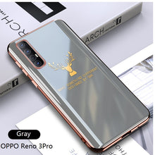 Load image into Gallery viewer, 2021 Luxury Deer Pattern Camera All-inclusive Electroplating Process Case For OPPO Reno 4 3 Pro R17 Pro Find X