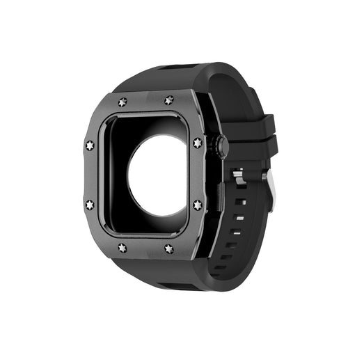 Luxury Metal Case Strap For Apple Watch Series 44/45 mm - mycasety2023 Mycasety