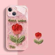 Load image into Gallery viewer, Oil Painting Tulip Liquid Glass iPhone Case - mycasety2023 Mycasety