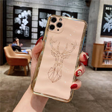 Load image into Gallery viewer, 2020 New Fashion Deer Pattern Electroplating Case For iPhone