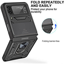 Load image into Gallery viewer, Drop Tested Cover with Magnetic Kickstand Car Mount Protective Case for Samsung Galaxy Z Flip 3 5G pphonecover