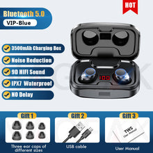 Load image into Gallery viewer, TWS Bluetooth 5.0 Earphones 3500mAh Charging Box Wireless Sports Waterproof Earbuds Headsets With Microphone