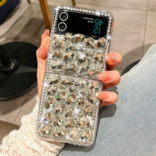 Load image into Gallery viewer, Luxurious Transparent Diamond For Samsung Galaxy Z Flip3/4 Case - mycasety2023 Mycasety