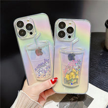 Load image into Gallery viewer, Ins Gradient Milk Tea Quicksand Cup iPhone Case - mycasety2023 Mycasety