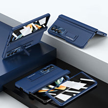 Load image into Gallery viewer, Central Axis With Pen Folding Anti-Fall Shell Film Integrated Leather Phone Case For Samsung Galaxy fold4 fold3 5G - mycasety2023 Mycasety