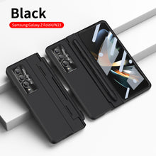 Load image into Gallery viewer, Enhanced Version of Armor Hinge Folding Shell Case For Samsung Galaxy Z Fold3 Fold4 5G With S-Pen Slot & Stylus