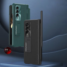 Load image into Gallery viewer, Central Axis With Pen Folding Anti-Fall Shell Film Integrated Leather Phone Case For Samsung Galaxy fold4 fold3 5G - mycasety2023 Mycasety