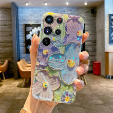 Load image into Gallery viewer, Oil Painting Flower Samsung Phone Case With Wristband & Lanyard - mycasety2023 Mycasety
