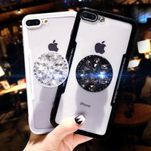 Load image into Gallery viewer, Diamond Airbag Bracket Phone Case For iPhone