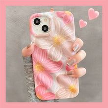 Load image into Gallery viewer, Pink Oil Painting Flower iPhone Case - mycasety2023 Mycasety