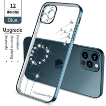 Load image into Gallery viewer, 2021 Dandelion Diamonds Electroplating Case For iPhone 12 Pro Max Mini 11 XS XR 7 8 Plus SE 2020 Cover