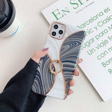 Load image into Gallery viewer, 2021 Fashion Electroplating Ring Stand Case For iPhone