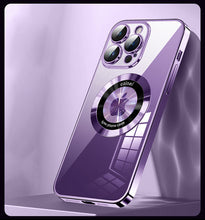 Load image into Gallery viewer, Magnetic Magsafe Electroplated Clear Camera Screen All-inclusive Protective iPhone Case - mycasety2023 Mycasety