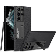 Load image into Gallery viewer, Ultra-Thin Leather Case for Samsung Galaxy S23 S23 Plus S23 Ultra With Kickstand