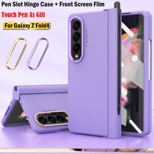 Load image into Gallery viewer, 2 Pcs Lens Ring for Samsung Z Fold 4 Hinge Case With Pen Slot Add Touch Pen for Galaxy Z Fold 4 5G