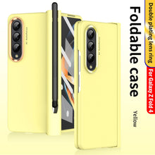 Load image into Gallery viewer, 2 Pcs Lens Ring for Samsung Z Fold 4 Hinge Case With Pen Slot Add Touch Pen for Galaxy Z Fold 4 5G
