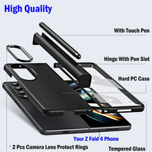 Load image into Gallery viewer, 2 Pcs Lens Ring for Samsung Z Fold 4 Hinge Case With Pen Slot Add Touch Pen for Galaxy Z Fold 4 5G