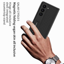 Load image into Gallery viewer, Magnetic Hinge Invisible Bracket All-included Protective Leather Phone Case For Samsung Galaxy Z Fold 5/4/3 - mycasety2023 Mycasety