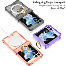 Load image into Gallery viewer, Magnetic MagSafe Airbag Ring Hinge Phone Case For Samsung Galaxy Z Flip5 Flip4 Flip3