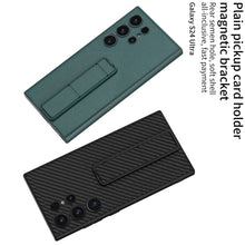 Load image into Gallery viewer, Leather Protective Phone Case With Invisible Holder For Samsung Galaxy S24 Ultra Plus