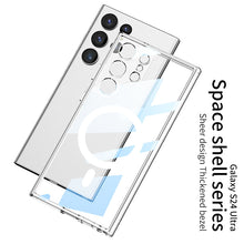 Load image into Gallery viewer, Magnetic Coil Protective Transparent Phone Case For Samsung Galaxy S24 S23 Ultra Plus
