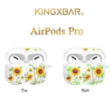 Load image into Gallery viewer, 2021 Fashion Discoloration Flower Crystal Protective AirPods Pro Case
